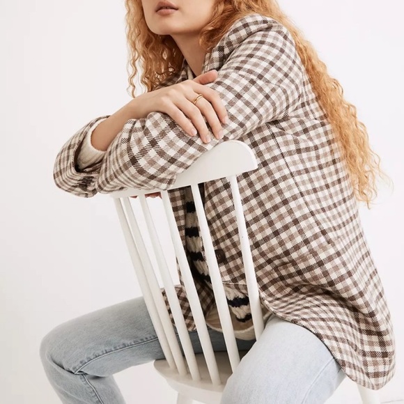 Madewell Larsen Blazer in Undyed Check - Picture 4 of 8